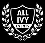 all ivy events logo - white on black background